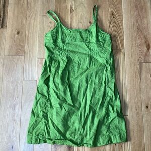 Eileen Fischer delicate natural green dress size PM